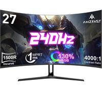 KAOJL-Ecran Pc Gamer Incurvé 27 Pouces-240Hz,Fhd 1920X1080,1Ms Mprt,Srgb 130%,Anti-Lumière Bleue,Hdr,Adaptive Sync,Hdmi 2.0/Dp 1.4,Vesa 100X100,Amzg27C1Pro