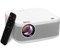KAOJL-Flik X10 Full Hd Projecteur MultimédiaMini Système De Cinéma Maison Compact Portable Avec Télécommande,Projection Vidéo Native 1080P Et Câble Hdmi