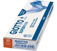 Kaojl-Giotto Crayons De Couleur Supermina,12 Pièces,Mina 3,8 Mm,Couleurs Assorties,Haute Qualité (Orange)