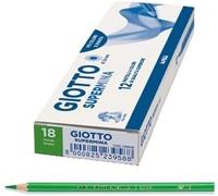 Kaojl-Giotto Crayons De Couleur Supermina,12 Pièces,Mine De 3,8 Mm,Couleurs Variées,Haute Qualité (Vert)