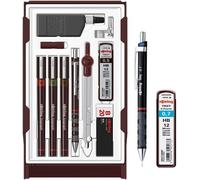 Kaojl-Isograph Technical Pen Master Set S06994203 Feutres Fins (0,10 Mm,0,30 Mm,0,50 Mm),Porte-Mine (0,5 Mm),Boussole Et Accessoires,Ensemble De 10 Pièces Dans Un ÉtuiEnsemble Avec Crayon