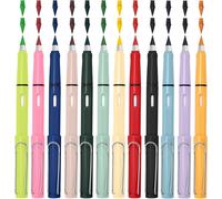 Kaojl-Lot De 12 Crayons De Couleur Magiques Avec 24 Pointes Interchangeables,Crayons De Couleur Magiques Éternels