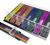 Kaojl-Lot De 12 Mines De Recharge Pour Porte-Mines De Couleur De 2 Mm,8 Boîtes,Pour Esquisses,Dessins,Colorés,Effaçables (8 Couleurs Mélangées Et Assorties)