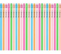 Kaojl-Lot De 24 Crayons Porte-Bonheur (Avec Gomme),6 Crayons En Résine Hb,Crayons Graphite Pour Dessiner Et Écrire,Cadeau Pour Étudiants,Enseignants Et Collègues (Stylo Porte-Bonheur)