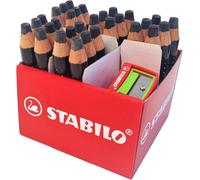 Kaojl-Markdry,Crayon Marqueur Maxi Schoolpack Carton Et 30 Marqueurs Effaçables Ardoise Et Tableau Blanc,Markdry Et 2 Taille Crayons,Noir