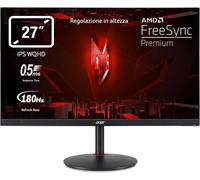 KAOJL-Nitro Xv271Um3Bmiiprfx-Écran Pc Gaming 27"" Qhd,180Hz (2560X1440,16:9,Freesync,1Ms,250 Nits,Comfyview,Bluelightshield,2Xhdmi 2.0/1Xdp 1.2) Moniteur Pc Inclinable,Couleur Noire