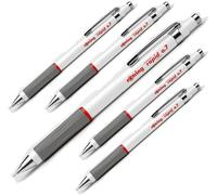 Kaojl-Rotring Lot De 5 Porte-Mines RapidesMine Hb De 0,7 Mm Qui Se Rétracte Dans Le CorpsGomme Rotative Sur La PointeCorps Rond Avec Poignée En Caoutchouc Antidérapante Douce Au Toucher