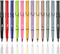 Kaojl-Swify Crayon De Couleur Magique Éternel Avec Mines En Alliage De Graphite Interchangeables Sans Taillage Et Gomme Dans Le Couvercle Du Capuchon Pour Étudiants A4