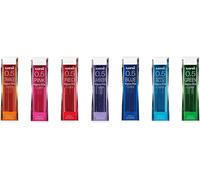 Kaojl-Uni Nanodia Color Mechanical Pencil Leads 0.5mm 7 Color Set,7 Pack/Total 140 Leads With Ecology Sticky Notes