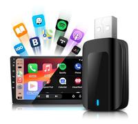 KAOLALI 2 en 1 Adaptateur CarPlay sans Fil pour Apple et Android, Dongle CarPlay Convertit Le Filaire en sans-Fil pour Les Voitures, Stable et Rapide, Plug & Play, pour iOS 10+, Android 11+