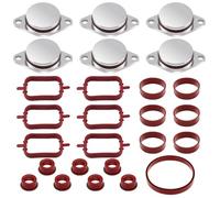 KAOLALI 6 x 33mm Kit de Suppression Clapets d'admission, 26 pièces Kit de Suppression Clapets d'admission Joint Collecteur Admission 11612245439 pour E87 E46 E90 E91 E92 E93 E39 E60 E83 E53