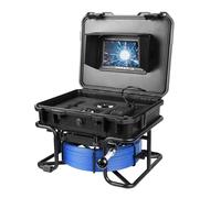 KAOLALI Caméra tubulaire 30 m avec lumière, caméra d'inspection endoscopique étanche IP68, enregistreur DVR, caméra canale avec 6 lumières LED pour plombier, moniteur couleur 1080p, carte TF 32 Go
