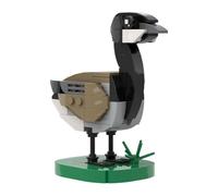 Kaoliscious Kit de briques d'oiseaux MOC pour adultes à construire avec base, blocs modulaires pour décoration de maison et de bureau, cadeaux de Saint-Valentin - 146 pièces