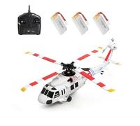 Kaoliscious WL K270 UH-60L Hélicoptère RC avec flux optique, 2,4 G 4 canaux Flybarless Black-Haw GPS avion décollage/atterrissage à une touche et altitude barométrique pour cadeau adulte - Version RTF