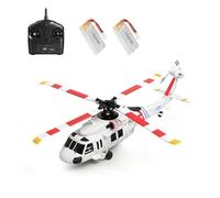 Kaoliscious WL K270 UH-60L Hélicoptère RC avec flux optique, 2,4 G 4 canaux Flybarless Black-Haw GPS avion décollage/atterrissage à une touche et altitude barométrique pour cadeau adulte - Version RTF