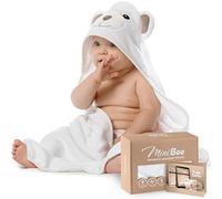 Kaome Serviette de bain à capuche en bambou bio Serviette à capuche pour bébé Grande serviette de bain douce et super absorbante lavable en machine pour tout-petits Serviettes de bain avec oreilles