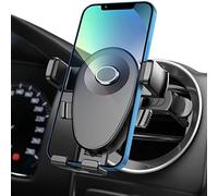 Kaome Support de téléphone de Voiture Rond pour Grille d'aération de Voiture, Circulaire - Opération d'une Seule Main - pour iPhone, Samsung Galaxy, Huawei