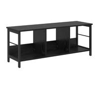 Kaorsrow Bibliothèque à 3 compartiments - Noir - Aspect chêne - 102 x 32 x | Étagère de rangement polyvalente au design loft pour le salon, la chambre à coucher et le bureau à domicile avec une