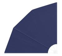 Kaorsrow Brise-vue pour balcon - 140 x 140 cm - Bleu marine - Pare-vent pliable en polyester robuste pour jardin, terrasse et véranda - Compartiments latéraux stables avec cadre en acier revêtu par