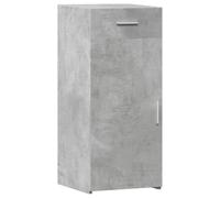 Kaorsrow Buffet gris béton 40 x 42,5 x 93 cm Armoire en bois | Commode compacte pour couloir et chambre à coucher avec tiroir et porte pour un rangement bien rangé.