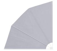 Kaorsrow Éventail de balcon pliable, gris, 210 x 210 cm, brise-vue et protection contre le vent pour balcon, terrasse et jardin, compartiments muraux, avec cadre en acier et support mural