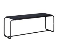 Kaorsrow Meuble TV bas aspect chêne noir 113,5 x 35,5 x 42 cm | Support multimédia rectangulaire avec plateau ouvert pour récepteurs et consoles dans le salon ou la chambre à coucher
