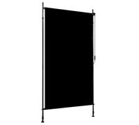 Kaorsrow Store extérieur 120 x 270 cm, anthracite, store vertical pour balcon et terrasse, store à manivelle avec barres télescopiques 225-275 cm, distributeur d'ombre manuel et brise-vue