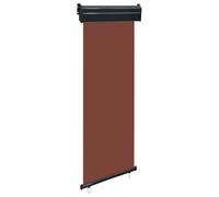 Kaorsrow Store latéral de balcon - 65 x 250 cm - Marron - Store vertical extensible en polyester avec cassette en aluminium - Protection contre le vent et les regards indiscrets pour balcon, terrasse