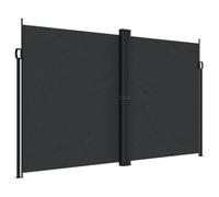 Kaorsrow Store latéral extensible - Noir - 200 x 600 cm - Brise-vue - Pour jardin, balcon, terrasse, protection contre le vent, séparation de pièces, protection solaire, séparateur de pièce en textile