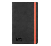 Kaos Agenda 2026 officiel Kaos, Agenda hebdomadaire 12 mois Midi, planificateur hebdomadaire avec 160 pages, couverture terrifiante et regard intérieur noir, format 13 x 21 cm, noir et orange