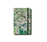 KAOS Agenda hebdomadaire 2023 - 12 mois avec planificateur - Pocket 9 x 14 cm - Facile à transporter - Couverture rigide, élastique plat, signet, coins arrondis - Van Gogh - Vase de roses, P000567