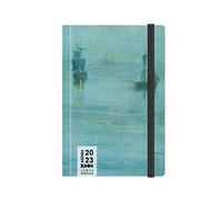 Kaos Agenda journalier 2023 - 12 mois avec planificateur - Moyen 12 x 18,6 cm - Pour maison, bureau, école, université - couverture rigide, élastique plat, marque-pages, coins arrondis - Whistler