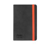 Kaos Agenda officiel 2026 Kaos, Agenda journalier 12 mois Midi, planificateur quotidien avec 384 pages, couverture terrifiante et regard intérieur noir, format 9 x 14 cm, noir et orange