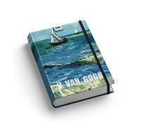 KAOS Classic - Van Gogh, Mare - Agenda non daté, 10 mois, septembre - juin, couverture souple tactile, fermeture avec élastique plat - Dimensions 11 x 16,5 cm, 352 pages