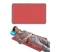 Kaoudt Film TPU de qualité médicale 96,5 x 60,9 cm - Tapis de thérapie par lumière infrarouge éligible FSA HSA - 400 LED, double longueur d'onde (660 nm et 850 nm), 3 modes et 5 niveaux de luminosité