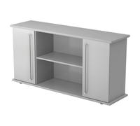 KAPA SB | Sideboard | avec portes - Gris poignée chrome métal