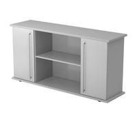 KAPA SB | Sideboard | avec portes - Gris poignée de bastingage plastique