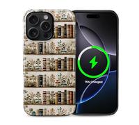 Kapadiy Coque magnétique pour iPhone 15 Pro Max, compatible avec MagSafe - Motif floral - Double protection hybride en silicone rigide et polycarbonate résistant aux chocs - Pour homme et femme