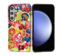 Kapadiy Coque pour Samsung Galaxy S26 Plus, motif collage de fruits d'été, double protection hybride en silicone + coque intégrale antichoc en polycarbonate rigide, coque de protection pour homme et