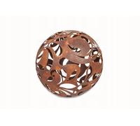 Kapaga - Boules de Jardin en Rouille - Décoration de Jardin Vintage - pour Bougies - Boule de décoration de pour l'extérieur - (Rouille 35 cm)
