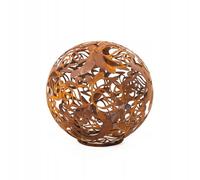 Kapaga - Boules de Jardin en Rouille - Décoration de Jardin Vintage - Rouille - Décoration de pour Bougies - Boule d'extérieur - (Rose 27)