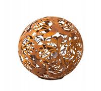 Kapaga Boules de Jardin en Rouille pour l'extérieur décoration de Jardin Vintage rouillée Boules décoratives de pour l'extérieur Rose (Rose 35 cm)