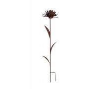 Kapaga KAPAGA HOME & GARDEN - Statue de jardin en acier Corten - Fleur - Décoration de jardin en rouille - Décoration de balcon - Bleuet