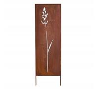 Kapaga - Paravent Métal - 160 cm x 50 cm - Corten - Effet Rouillé Paravent pour Jardin - Élément de Paravent - Mur de Protection - Décoration de Jardin - Clôture - Rouille (Buisson)