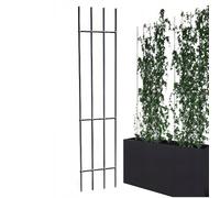 Kapaga - Soudé - Treillis sans Montage - 150 cm - Tuteur de Jardin - Support de Fleurs - Support de Plantes - Support pour Plantes grimpantes - Support de Fleurs - Support pour Plantes vivaces (Noir)