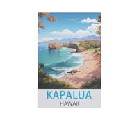 Kapalua Hawaii，Peinture par Numero Adulte, Cadeau de Peinture à l'huile de Bricolage numérique pour Enfants Adultes Peindre par Nombre Kits（20x30cm）7,8x11,8 pouces-FV13