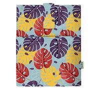 KAPAX Couverture de Livre - Couverture de Livres pour Livre broché, Tissu Lavable,imperméable,Protecteur de Livre - Housse de Protection pour Tablette pour Adulte Idée Cadeau (Tropical)