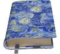 KAPAX FLEX MOSSO- Couverture de livre, Réglable pour livre broché, Tissu lavable, Impermeable, Protège-livre pour adulte (Starry Night)