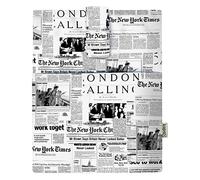 KAPAX Housse de Livre - Protection de Livre pour Livres de Poche - Tissu Lavable,imperméable,Protecteur de Livre - Cadeaux bibliophiles (Newspaper Mona)