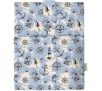 KAPAX Housse de Livre - Protection de Livre pour Livres de Poche - Tissu Lavable,imperméable,Protecteur de Livre - Cadeaux bibliophiles (Marine)